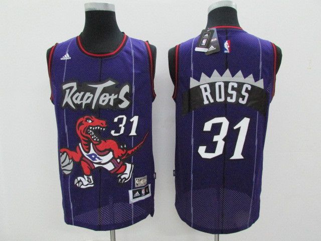 Men Toronto Raptors 31 Ross Purple Throwback NBA Jerseys